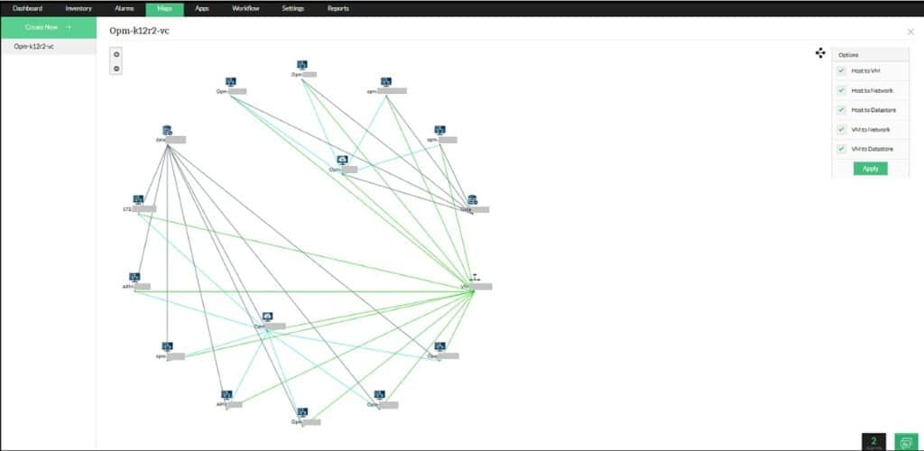 ManageEngine OpManager Network Mapping