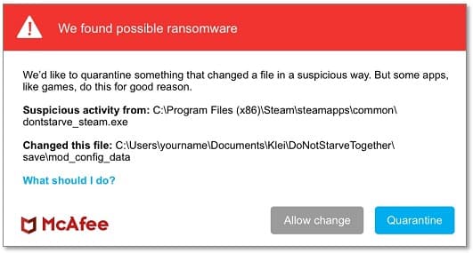 McAfee Ransomware Recover 