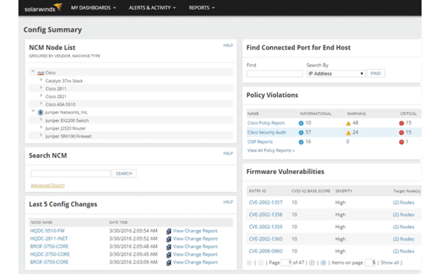 Review: SolarWinds Network Config Generator